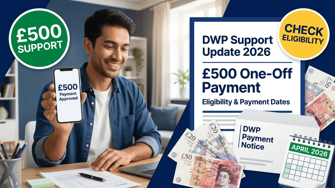 DWP £500 One-Off Support April 2026 – Eligibility Criteria and Payment Dates
